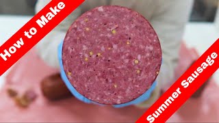 How to make summer sausage at home Recipe Included [upl. by High]