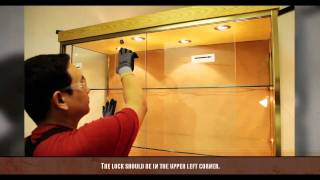 How to Install Sliding Glass Doors  Product Assembly  Displays2go® [upl. by Reynolds]