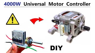 4000 Watt Universal Motor Speed Control  Make 120v RPM Controller DIY [upl. by Haimorej]