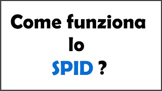 come funziona lo spid  come utilizzare posteid [upl. by Aissenav]