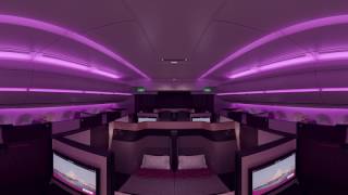 Take a 360 Tour of Qsuite  Qatar Airways New Business Class [upl. by Solracnauj]