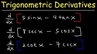 Derivatives of Trigonometric Functions [upl. by Eah]