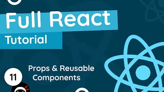 Full React Tutorial 11  Props [upl. by Yelyah]