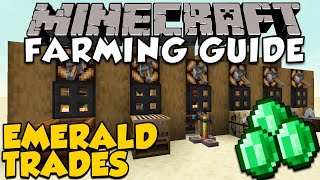 The BEST Villager Trades For Farming Emeralds  Minecraft Farming Guide New Guide in Description [upl. by Eveivaneg]