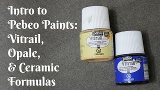 Pebeo Paints Vitrail Opale amp Ceramic Part 1 [upl. by Maples]