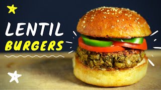 Lentil Patties for Easy Lentil Burgers [upl. by Plantagenet]