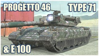 Progetto 46 Type 71 amp E 100 • WoT Blitz Gameplay [upl. by Bethena790]