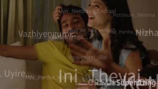 Nee Paartha Vizhigal Song Lyrics Version [upl. by Grosmark]