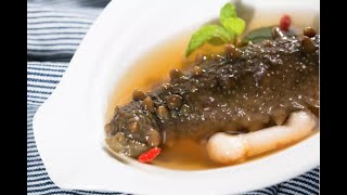 How to clean and prepare the Sea Cucumber  Mandarin [upl. by Eldnek]