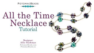 All the Time Necklace  DIY Jewelry Making Tutorial by PotomacBeads [upl. by Nnayd796]