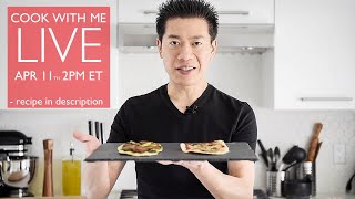 COOK WITH ME LIVE  FLATBREAD PIZZA 🍕 RECIPE IN DESCRIPTION [upl. by Colwin]