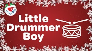 Little Drummer Boy with Lyrics Christmas Carol and Christmas Song [upl. by Yrro]