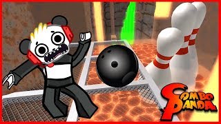 Roblox Escape the Bowling Alley Bowling OBBY Lets Play with Combo Panda [upl. by Iralav]