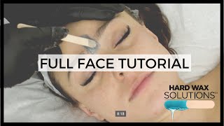 Full Face Wax Tutorial [upl. by Tillo633]