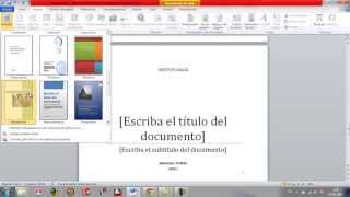 Como hacer presentacion en word [upl. by Anihsak]