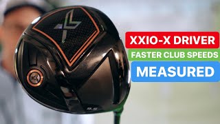 XXIO X DRIVER FASTER GOLF SWING SPEEDS MEASURED [upl. by Higbee781]