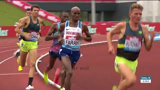 Mo Farah Win Mens 3000m Birmingham Diamond League 2017 [upl. by Sharron]