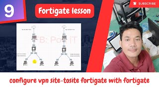 09 How to configure vpn site tosite fortigate with fortigate [upl. by Champagne]