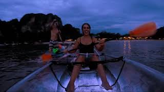 Bioluminescent Plankton Thailand Glowing Plankton Clear Kayak Tour Bioluminescent Plankton Thailand [upl. by Halley]