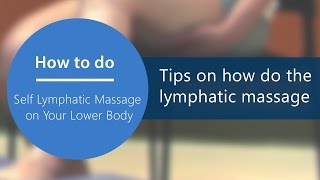 Tips on how do the lymphatic massage [upl. by Rabah857]