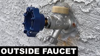 Outside Faucet Replacement Frost Free Wall Hydrant [upl. by Gnouhc]