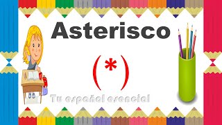 ¿Cuál es su función  El asterisco  Con ejemplos [upl. by Rolyt903]