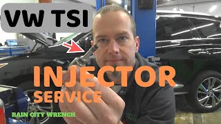 2 0l TSI Injector Service [upl. by Melodee417]