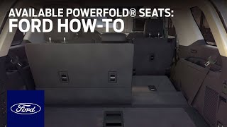 PowerFold® Seats  Ford HowTo  Ford [upl. by Cartwright775]