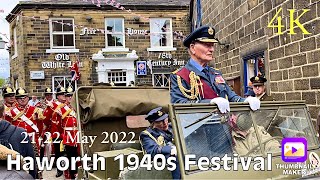 Haworth 1940s Weekend Festival 2022 England 🏴󠁧󠁢󠁥󠁮󠁧󠁿  United Kingdom  Tourist Attractions [upl. by Golda]