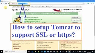 How to configure Tomcat to support SSL or HTTPS [upl. by Chaudoin]