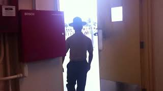 USMC Chief Drill Instructor Marching Recruits [upl. by Narag91]