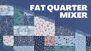 Fat Quarter Mixer Quilt  FREE pattern  quick easy and beginner friendly [upl. by Skipp229]