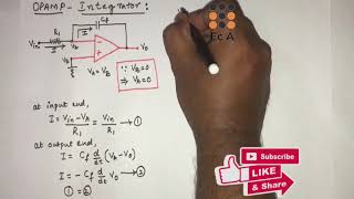 35 OPAMP as integrator  EC Academy [upl. by Hynes368]