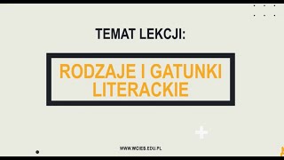 Język polski  rodzaje i gatunki literackie [upl. by Sheeree]