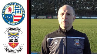 AFC Rushden amp Diamonds Vs Tamworth FC Post Match Interview [upl. by Iggep]