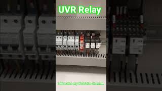 UVR Relay Connection  Under and Over Voltage Relay [upl. by Calise]