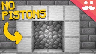 Making a Redstone Door WITH NO PISTONS [upl. by Airahcaz]