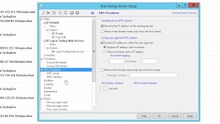 Kiwi Syslog Server Custom DNS Resolution Setup [upl. by Ahsenroc997]