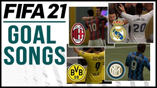 FIFA 21  ALL 4 GOAL SONGS ft NEW MUSIC amp MORE [upl. by Rengia]