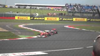 Lewis versus massa last lap British Gp 2011 [upl. by Redmer]