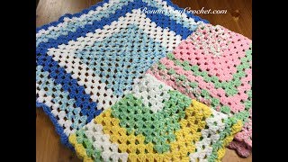 EASY BEGINNERS Granny Square Baby Blanket with Bonnie Barker [upl. by Taima]