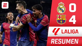 Barcelona HUMILLÓ al Real Madrid GOLEADA 40 con GOLES de Lewandowski Raphinha y Yamal  La Liga [upl. by Ahseele]