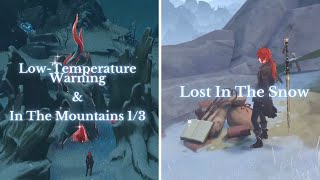 Genshin Impact  LowTemperature Warning amp Lost in the Snow World Quest  Walkthrough part 42 [upl. by Eekram497]