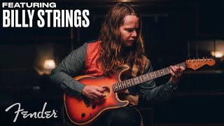 Billy Strings  American Acoustasonic Stratocaster  Fender [upl. by Celestyn242]