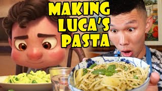 Making LUCA’S Official Pasta Recipe from Pixar Movie  Life After College Ep 710 [upl. by Terrej]