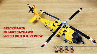 BRICKMANIA CUSTOM LEGO MH60T JAYHAWK  US COAST GUARD HELICOPTER SPEED BUILD amp REVIEW [upl. by Enimrac]