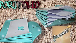 HOW TO MAKE A PORTFOLIO AT HOME  DIY [upl. by Brigette413]