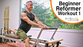 Beginner Pilates Reformer Workout 1  15 minutes [upl. by Rayburn]