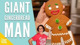 Bake Your Own GIANT Gingerbread Man Cookie [upl. by Judsen]