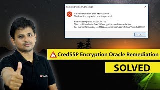 CredSSP Encryption Oracle Remediation Error in Windows 10 SOLVED [upl. by Si]